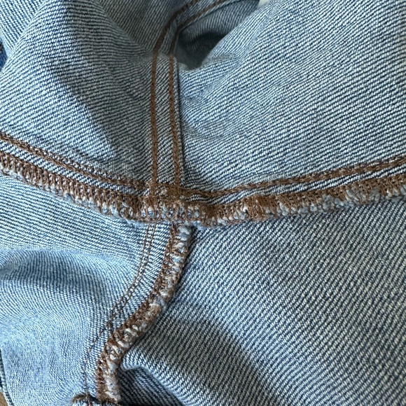 Madewell The Perfect Vintage Jeans Cut-off High Rise Straight Leg. - Picture 6 of 14